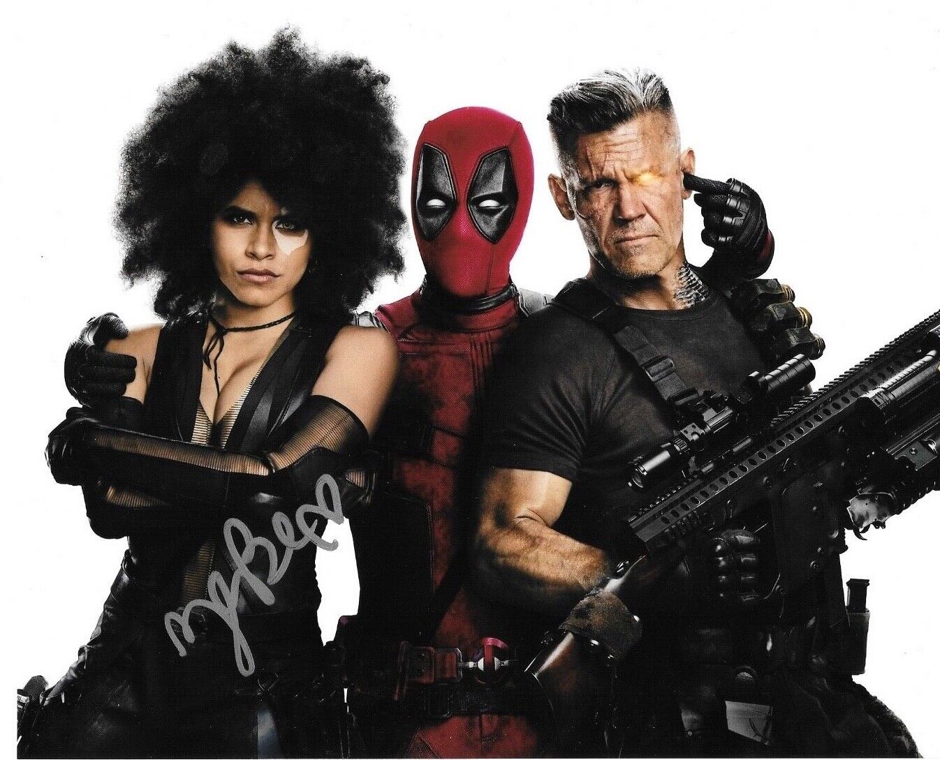 * ZAZIE BEETZ * signed autographed 8x10 Photo Poster painting * DEADPOOL * DOMINO * 2