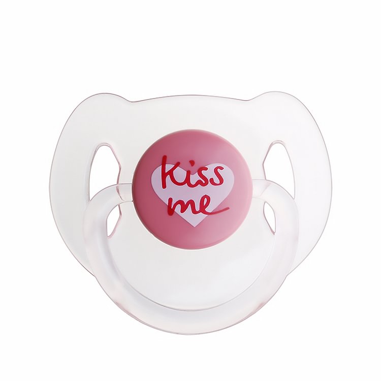  "KissMe" transparent material magnetic pacifier Reborn Accessories - Reborndollsshop.com®-Reborndollsshop®