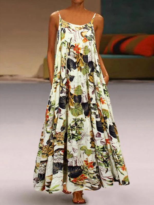 Women's printed maxi dress