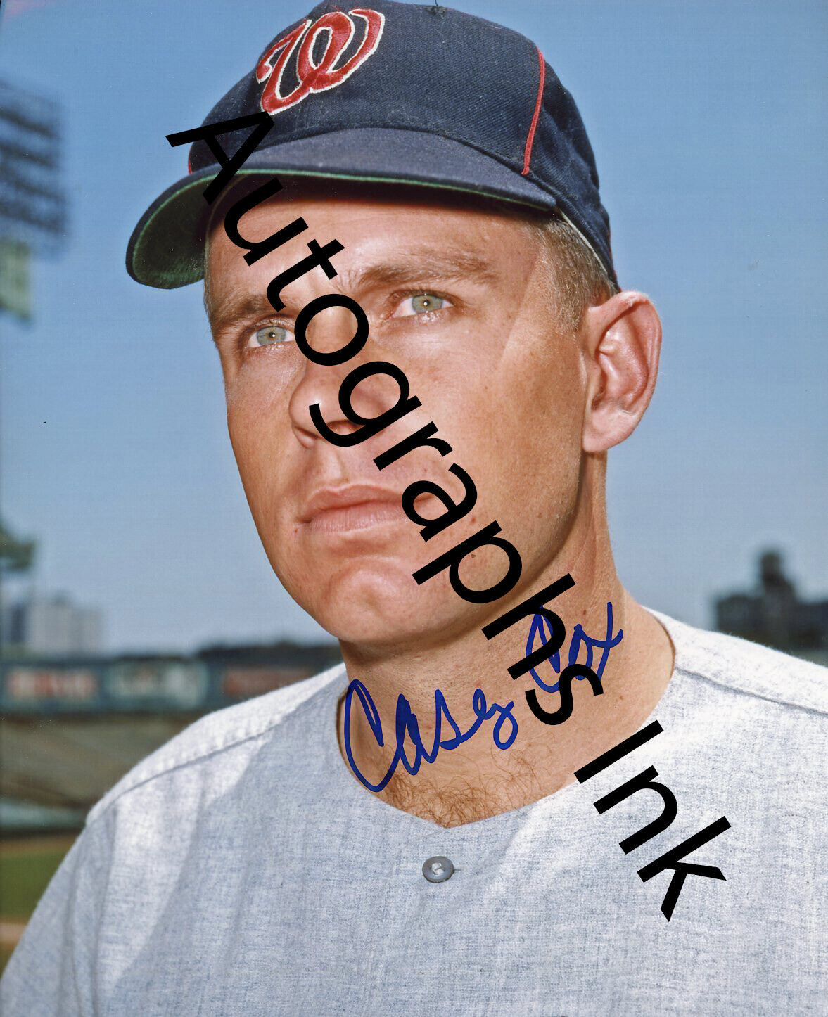 Casey Cox Autographed 8x10 Washington Senators 3 Topps Vault