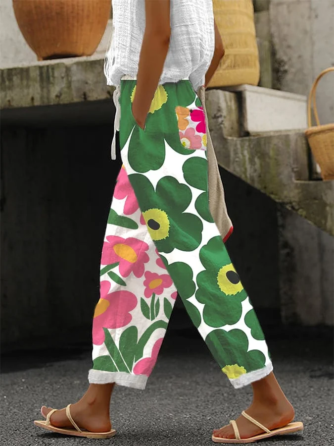 Women's Printed Casual Trousers