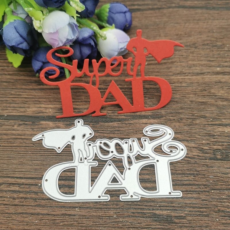 Father's day Metal Cutting Dies Stencils For DIY Scrapbooking Decorative Embossing Handcraft Die Cutting Template
