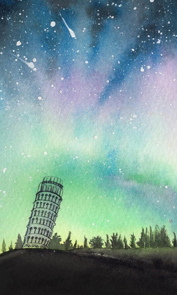 

Green Sky – Paint By Numbers - 40*50CM, 501 Original