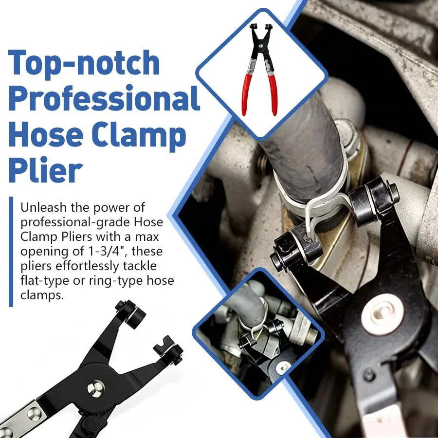 9PCS Hose Clamp Pliers, Automotive Pliers Kit,Long Reach Hose Clamp Tool Remover for Water Hose and Automotive Coolant Radiator Heater with Flexible Wire Long Reach Hose Clamp and Flat Band Pliers #summerfinds