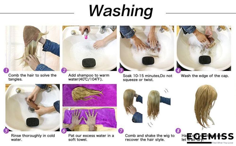 Long Brown Wigs with Bangs  Wave Synthetic Wigs for  Women | EGEMISS