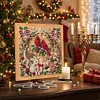 (20x20cm)Forest Xmas Critters DIY Pearl Painting Art With Inner Wooden Framed Kit