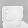 6L Insulated Portable Cooler with Handle Ice Bucket for Outdoor Picnic (White)