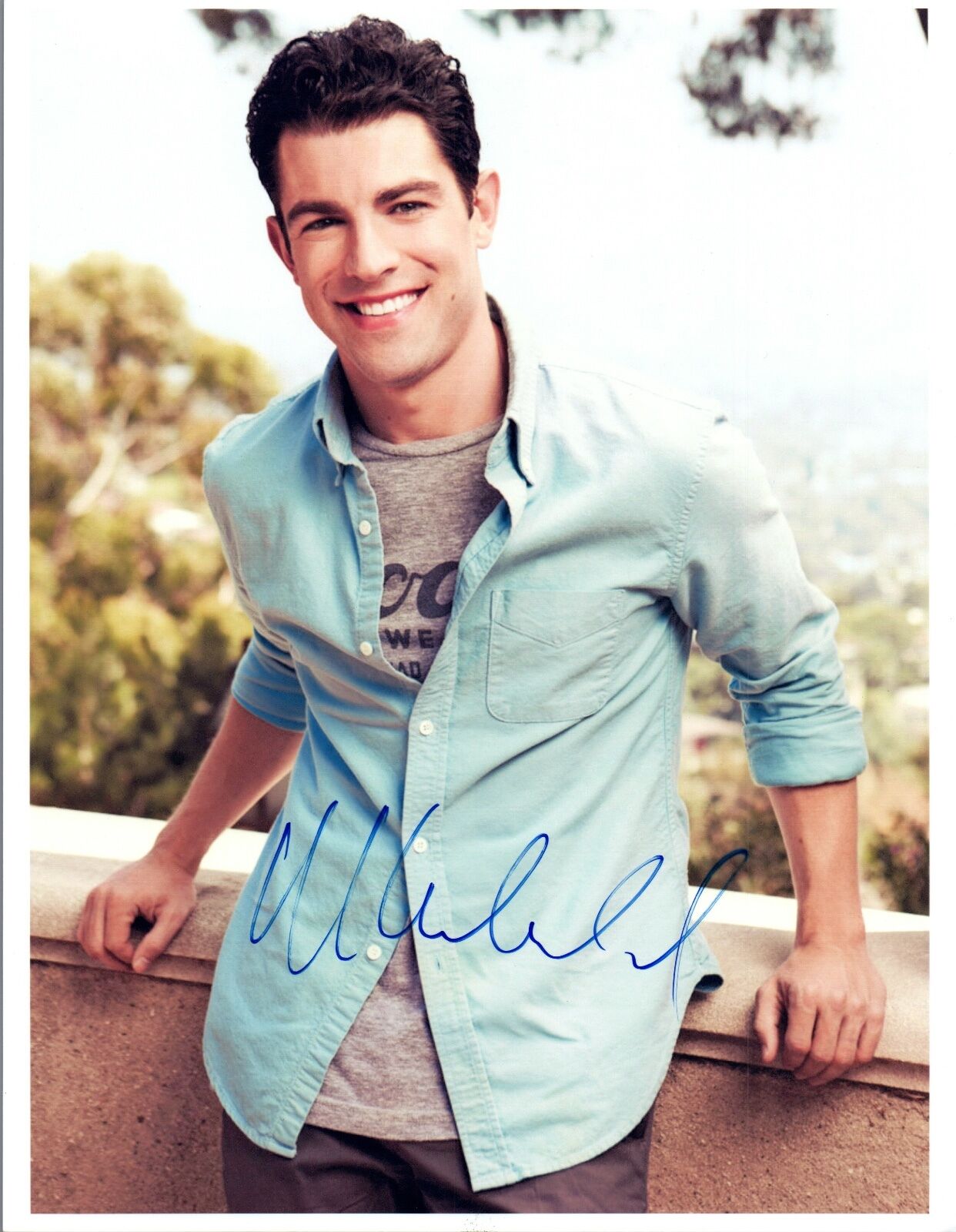 Max Greenfield Signed Autographed 8x10 Photo Poster painting New Girl Star COA VD