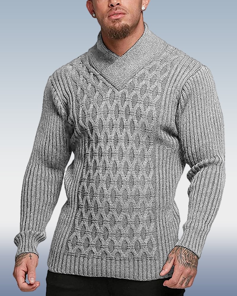 Men's Outdoor Warm Casual Knitted Sweater 004