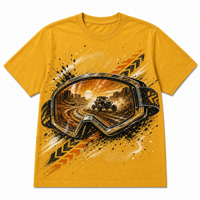 Motorsport Goggle Racer Cotton T-Shirt