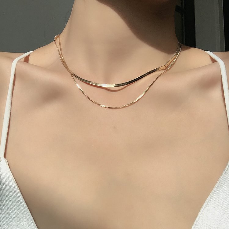 Comstylish Double Layer Necklace Fashion Casual Necklace