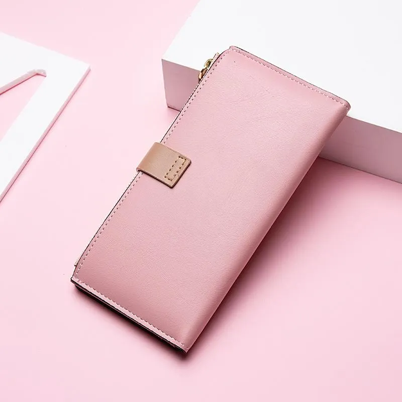 Wallet Long Girls New 2022 Zipper Embroidery Clutch Wallet Card Bag