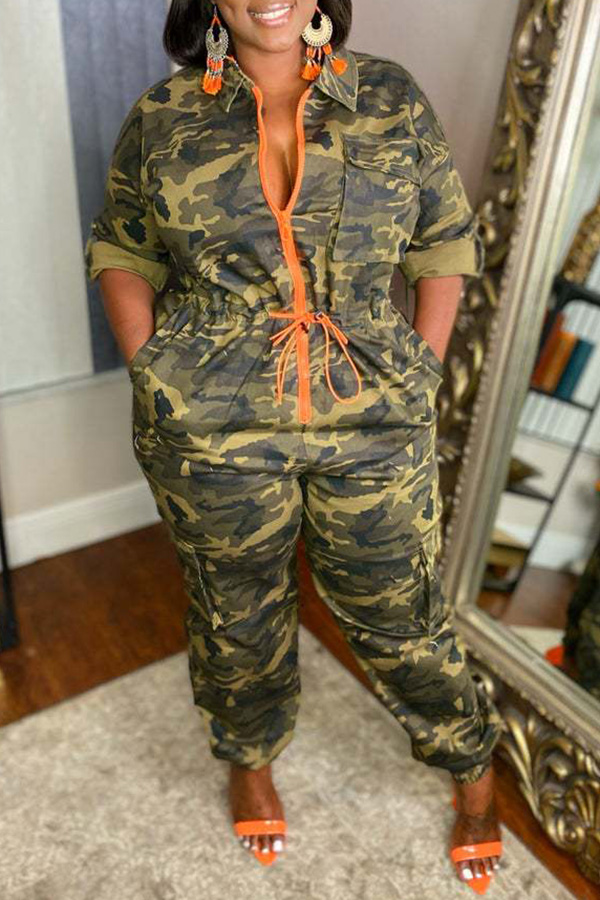camouflage romper plus size
