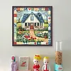 Colorful Mosaic House-11CT Stamped Cross Stitch 50*50cm/19.69*19.69in tapestrymarket
