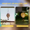 Solar Hanging Hot Air Balloon Lamp IP65 Waterproof Light for Outdoor Garden Yard