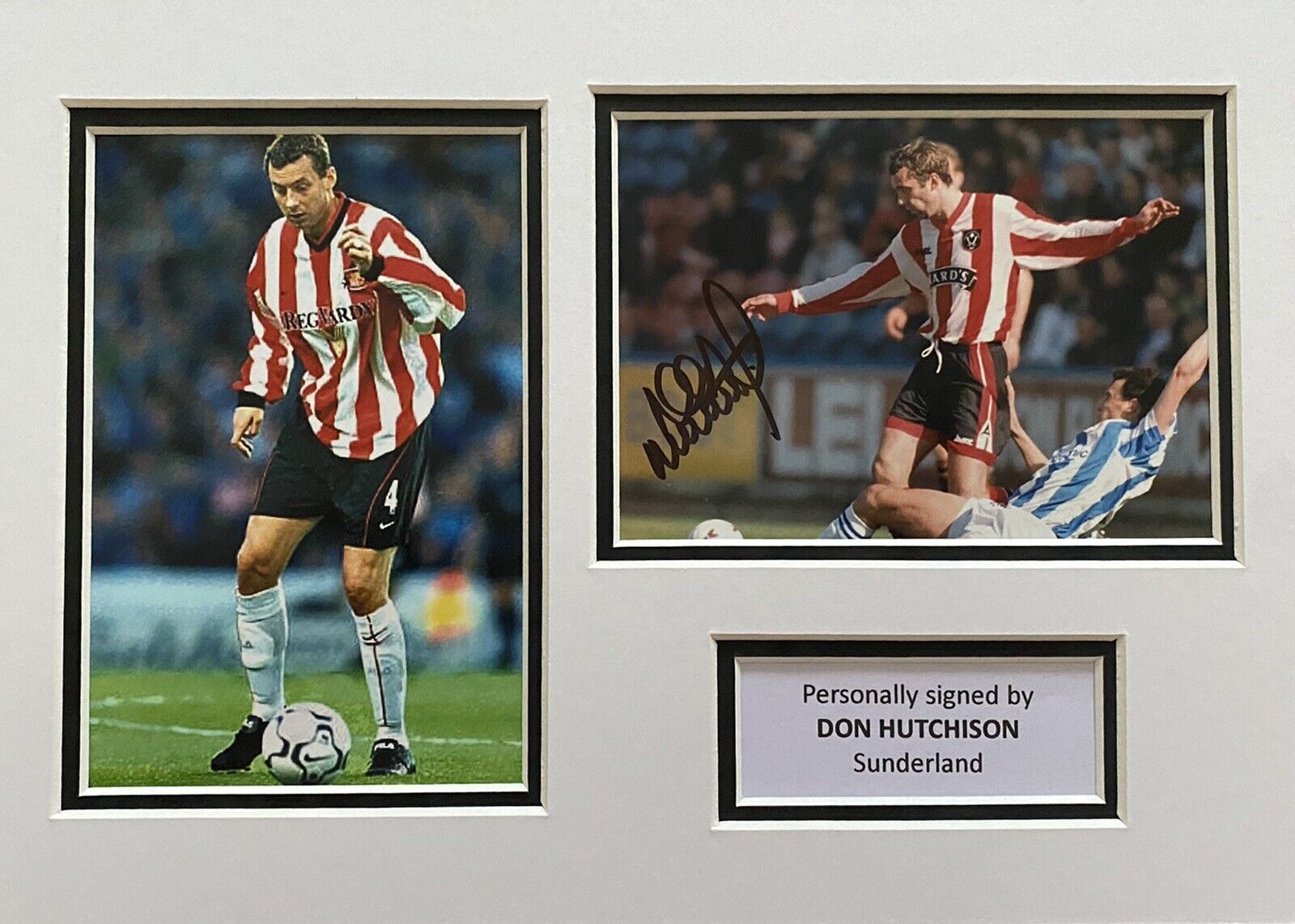 Don Hutchison Hand Signed Sunderland Photo Poster painting In A4 Mount Display