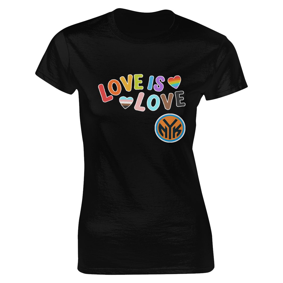 New York Knicks Love Pride Women's Crewneck T-Shirt