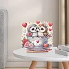 Diamond Painting Acrylic Owl in Cup Tabletop Home Decoration