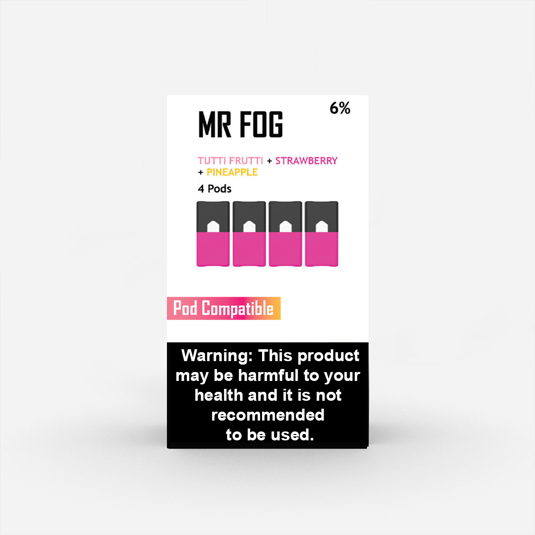 MR FOG PODS PACK OF 4 Tutti Frutti Strawberry Pineapple