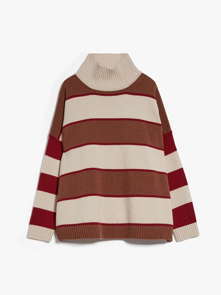 Wool yarn sweater - BEIGE