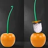 Long Handle Soft Bristle Household ToiletBrush Cherry Toilet Brush Daily Necessities Creative Plastic Cleaning Brush Toilet Brush Set