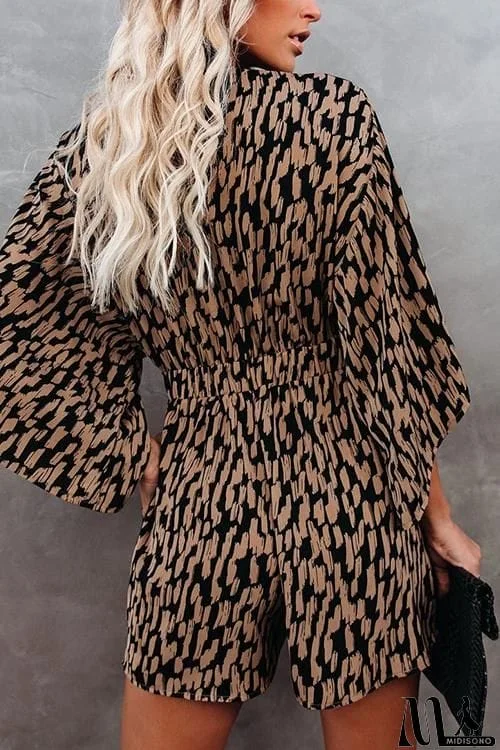 MidiSono - Print Bat Knot Romper