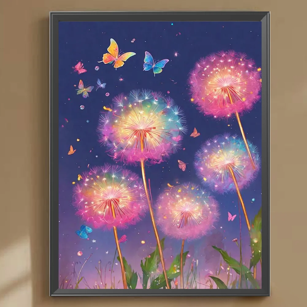 Full Round Diamond Painting 30*40cm - Colorful Dandelions