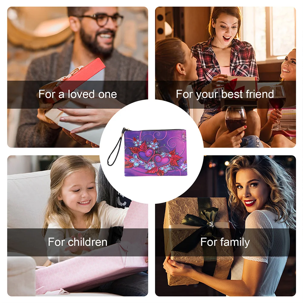 Diamond Painting Clutch DIY Special Shaped Drill PU Leather Handbag