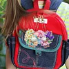 6Pcs PVC Double Sided Special Shaped Flower Goblin Diamond Painting Art Keychain (A)