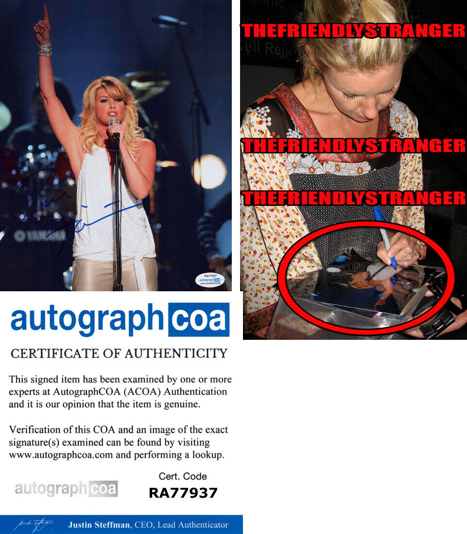 FAITH HILL signed Autographed 8X10 Photo Poster painting - EXACT PROOF - SEXY Breathe ACOA COA