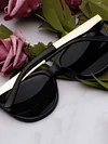Round-Frame Acetate Sunglasses