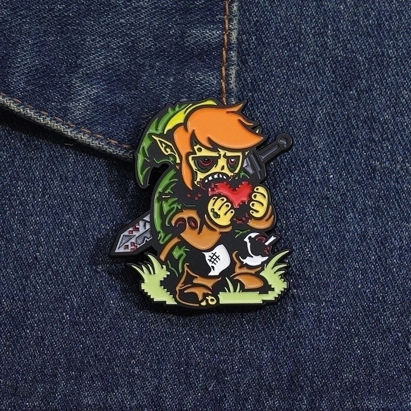 Cartoon Style Original Design Cowboy Style Animal Bear Bat Alloy Stamping Stoving Varnish Plating Kid’S Adults Brooches