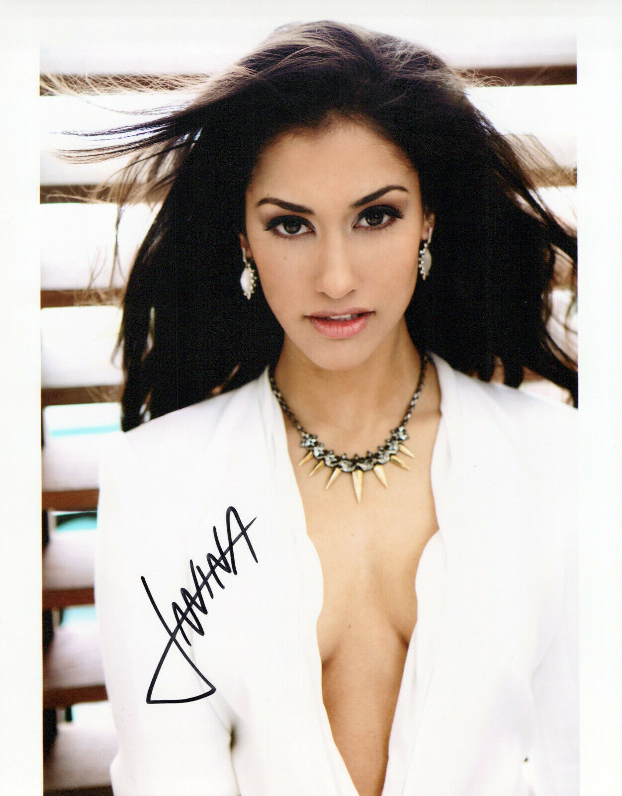 Janina Gavankar glamour shot autographed Photo Poster painting signed 8x10 #5