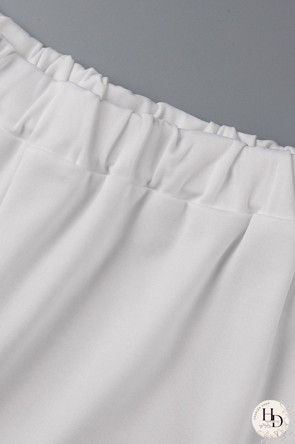 White Casual Solid Patchwork Buttons Turn-back Collar Plus Size Two Pieces