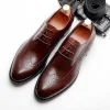 Mens British Wingtip Derby Dress Shoes