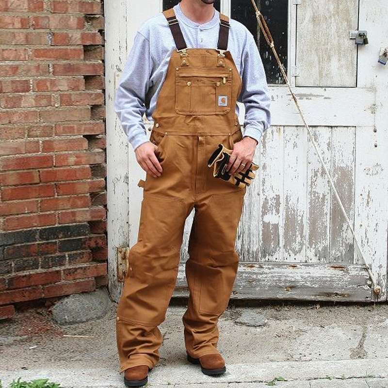 American retro sturdy Suspenders Overalls