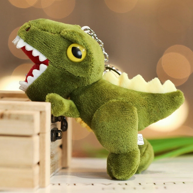 Creative Dinosaur Plush Toy Tyrannosaurus Rex Toy Keychain Bag Pendant Small Doll Machine Doll