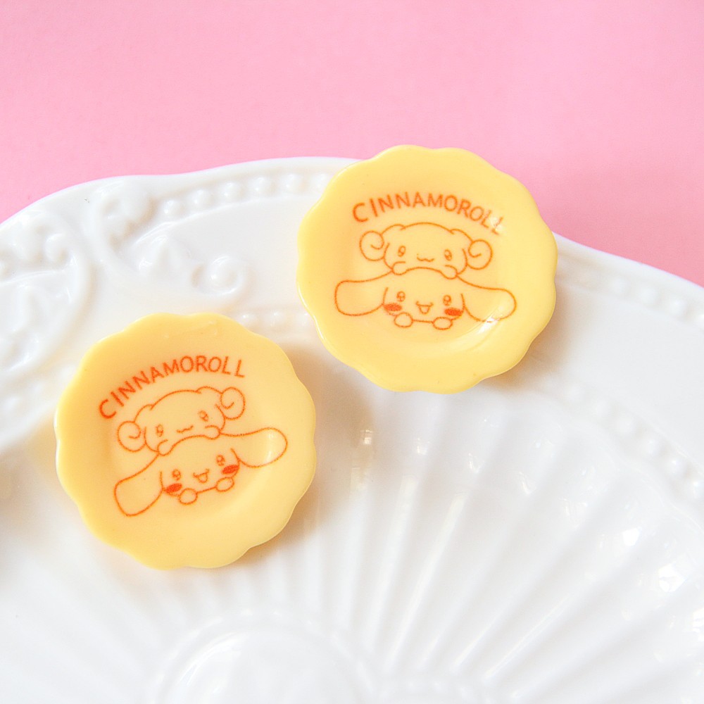 Mini Resin Cartoon Plates DIY Accessories