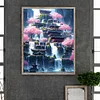 Fantasy Wasserfall Stadt - runder Bohrer Diamantmalerei - 40*50cm