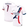 KVARATSKHELIA #7 PSG Away Authentic Soccer Jersey 2024/25 &ndash; UCL