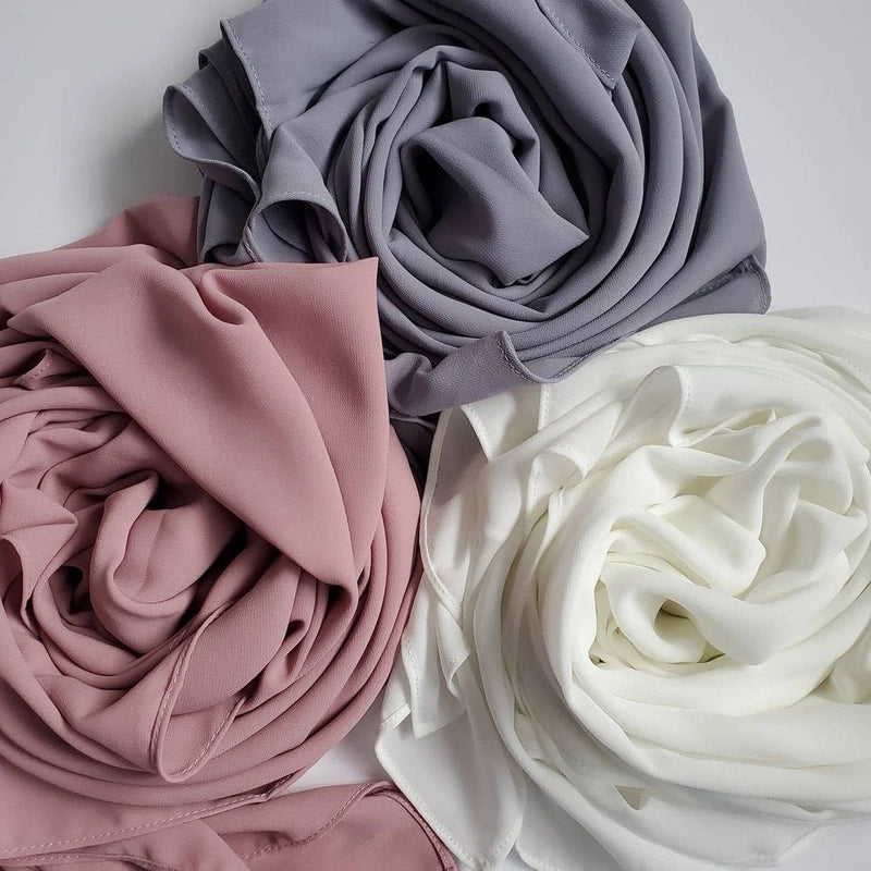 Unisex Basic Minimalist Solid Color Polyester Kerchief