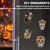 Special Shaped Diamond Painting Fridge Magnets 6Pcs Skull Halloween Decor