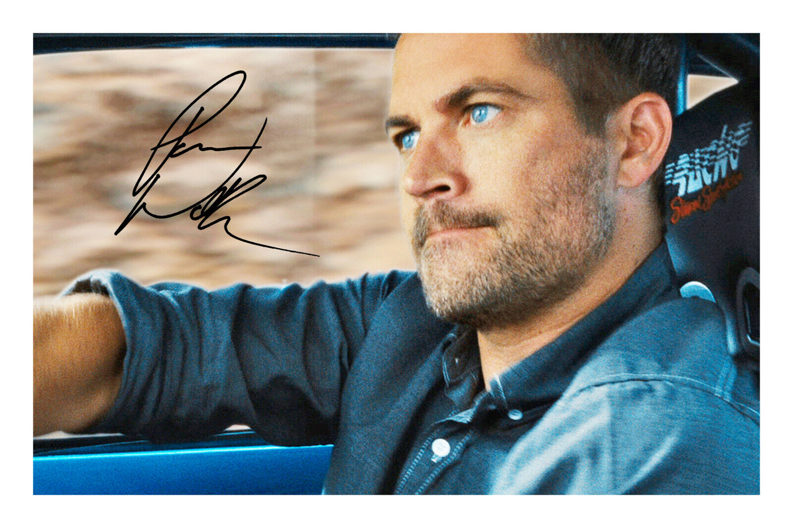 Paul Walker Signed A4 Photo Poster painting Autograph Print Fast and Furious