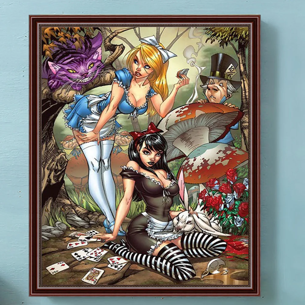Diamond Painting - Full Round Drill - Alice Adventure(Canvas|40*50cm)