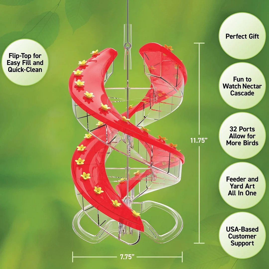 Shirem DNA Helix 32-Port Hummingbird Feeder