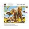Diamond Painting -DIY Round Drill Giraffe Elephant(35*30 CM)