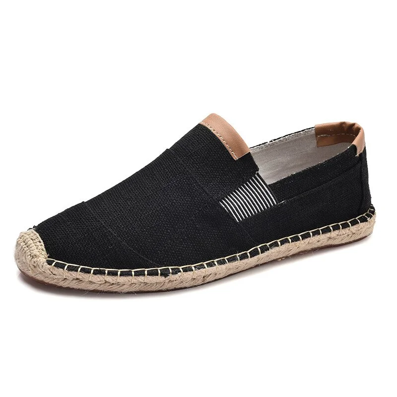 Qengg Mens Shoes Casual Male Breathable Canvas Shoes Men Chinese Fashion 2021 Soft Slip On Espadrilles For Men Loafers Driving Shoes69