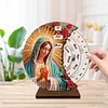 (US Local)Wooden Special Shaped DIY Diamond Painting Moon Perpetual Calendar Decor Kits
