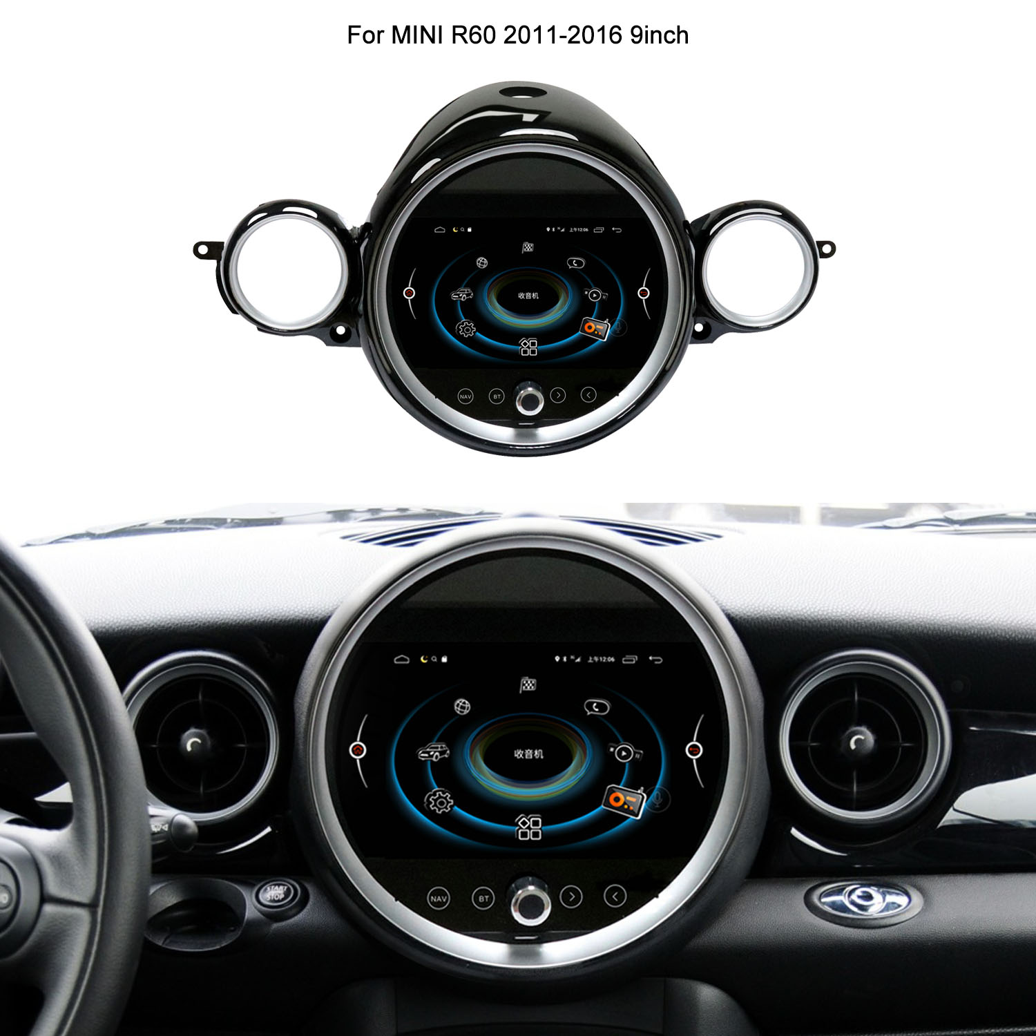 KOASON Android Screen Upgrade Apple CarPlay Android Auto GPS Navigation Car Multimedia Player For  BMW MINI R60(2011-2016) F54(2017-2018) F55 F56(2014-2016) NBT