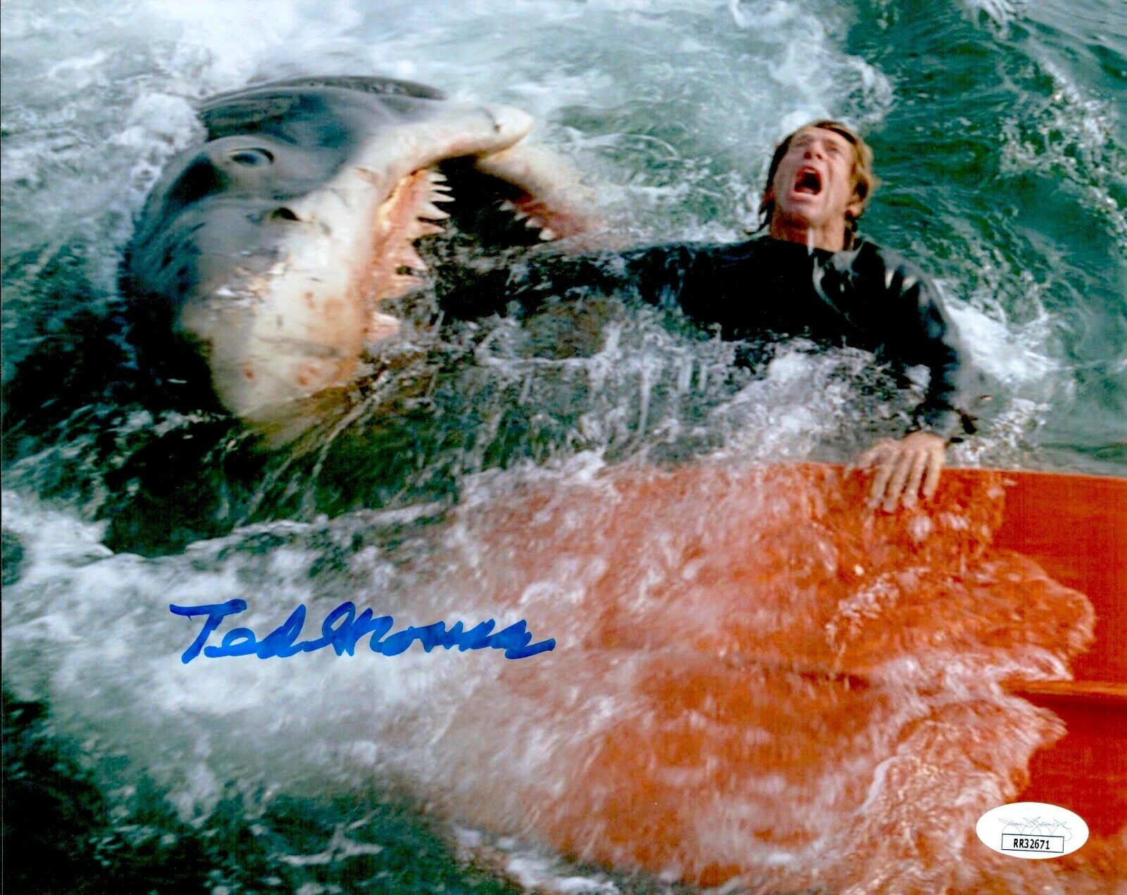 TED GROSSMAN Signed 8x10 Photo Poster painting JAWS GOONIES In-Person Autograph JSA COA Cert